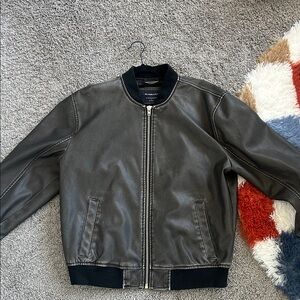Abercrombie Oversized Leather Jacket